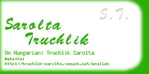 sarolta truchlik business card
